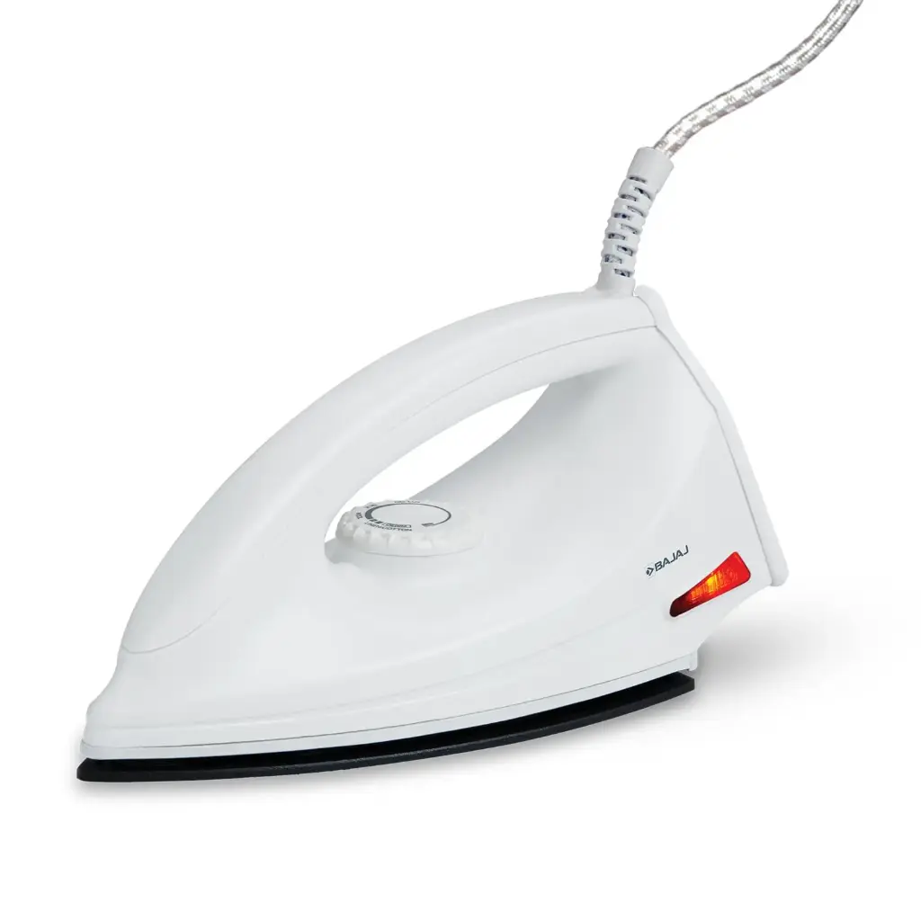 Bajaj DX-6 1000 Watts Dry Iron | Advance Soleplate And Anti-Bacterial German Coating Technology | Thermol Fuse Safety | Auto Shut-Off | Cool Touch Body | 2...