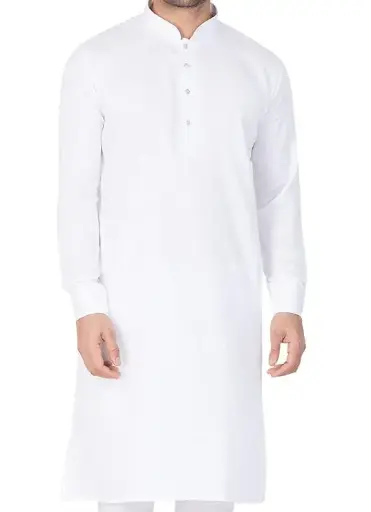 VASTRAMAY Men Cotton Silk Blend Solid Kurta and Pyjama Set